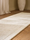 Light Natural Collection wool runner, handwoven Florence design (British brand)