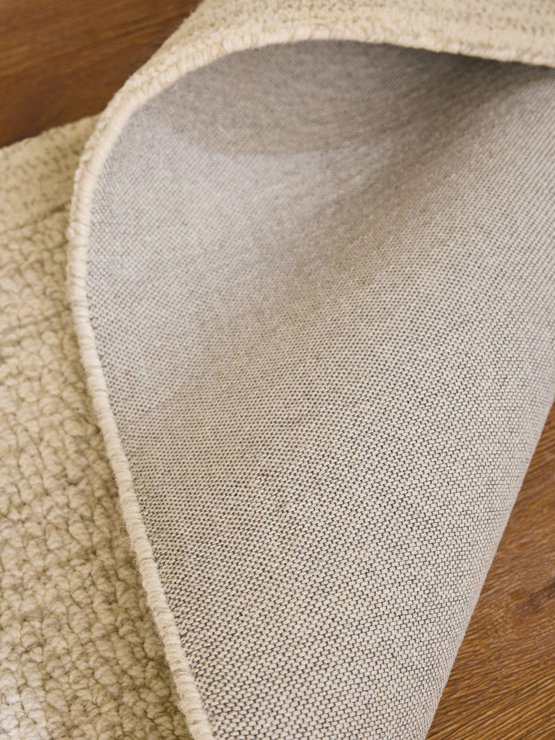 Light Natural Collection wool runner, handwoven Florence design (British brand)