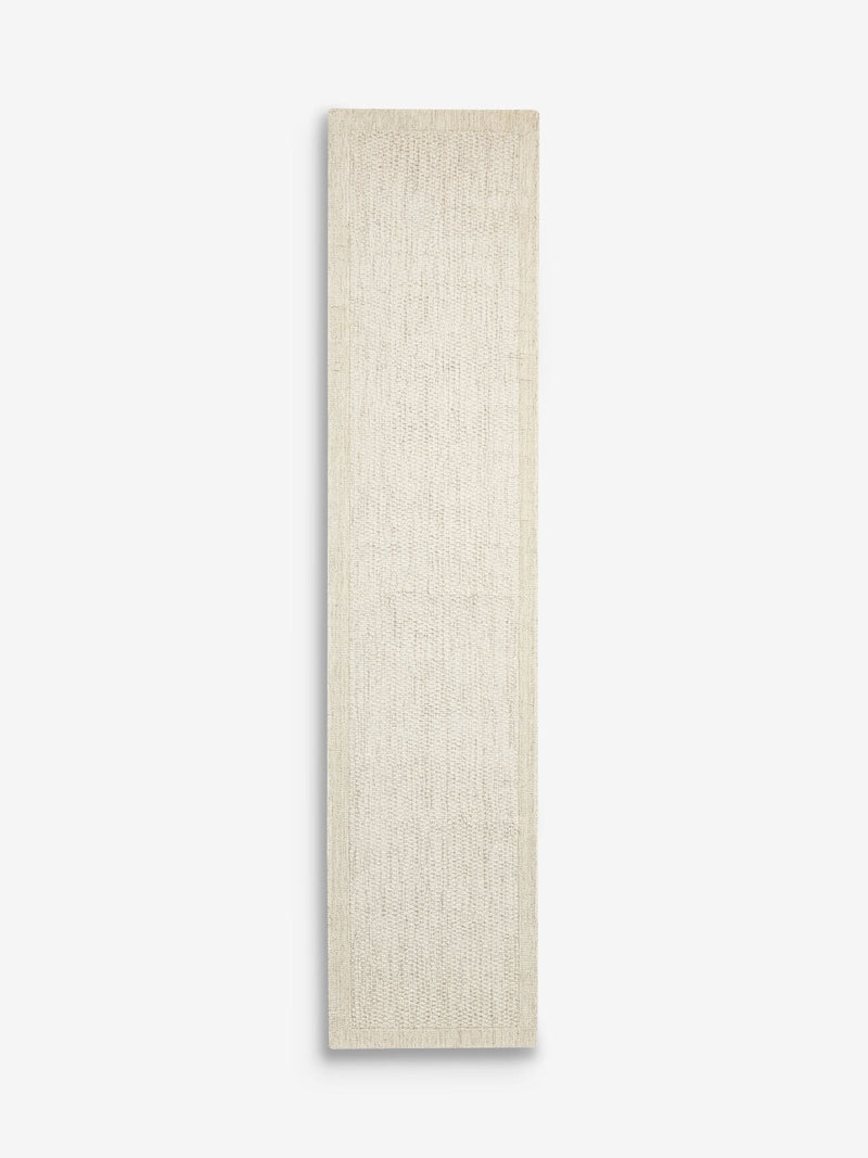 Light Natural Collection wool runner, handwoven Florence design (British brand)