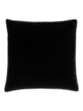 Gallery Home black velvet cushion 50cm, imported from the UK