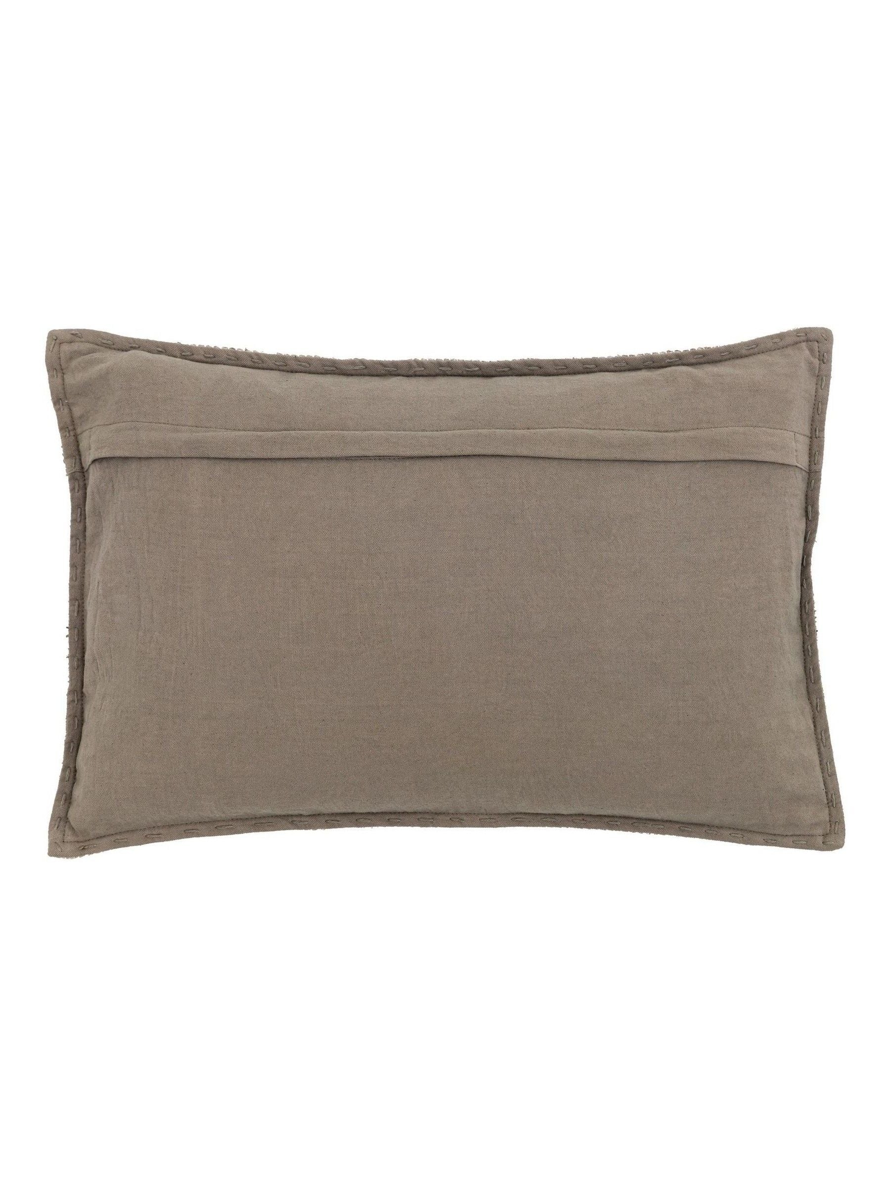 Gallery Home grey stitched cushion 40x60cm (British brand)