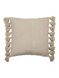 Gallery Home black woven cushion with tassels 45x45cm (British brand)