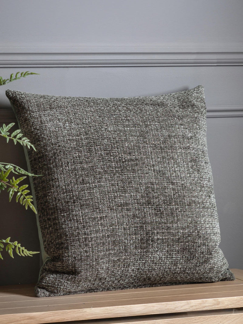 Gallery Home green chenille cushion 55cm, UK version