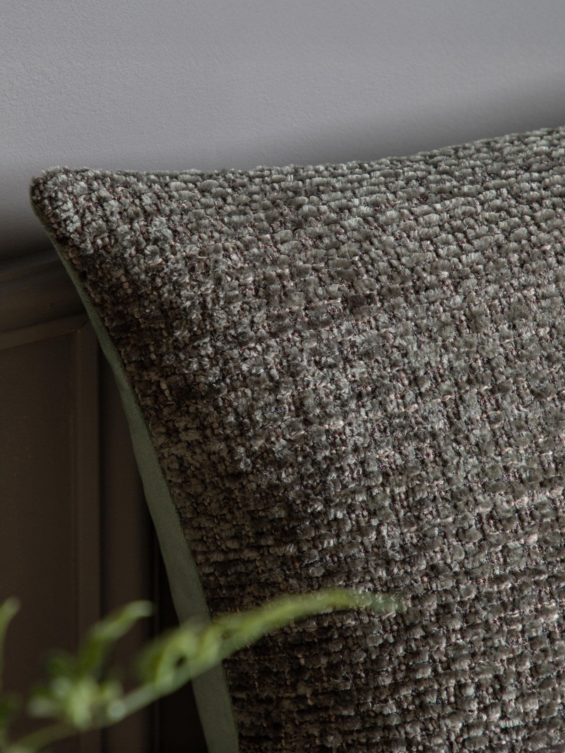 Gallery Home green chenille cushion 55cm, UK version