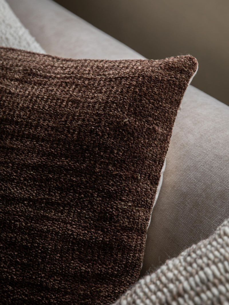 Gallery Home brown chenille cushion 50x50cm (British brand)