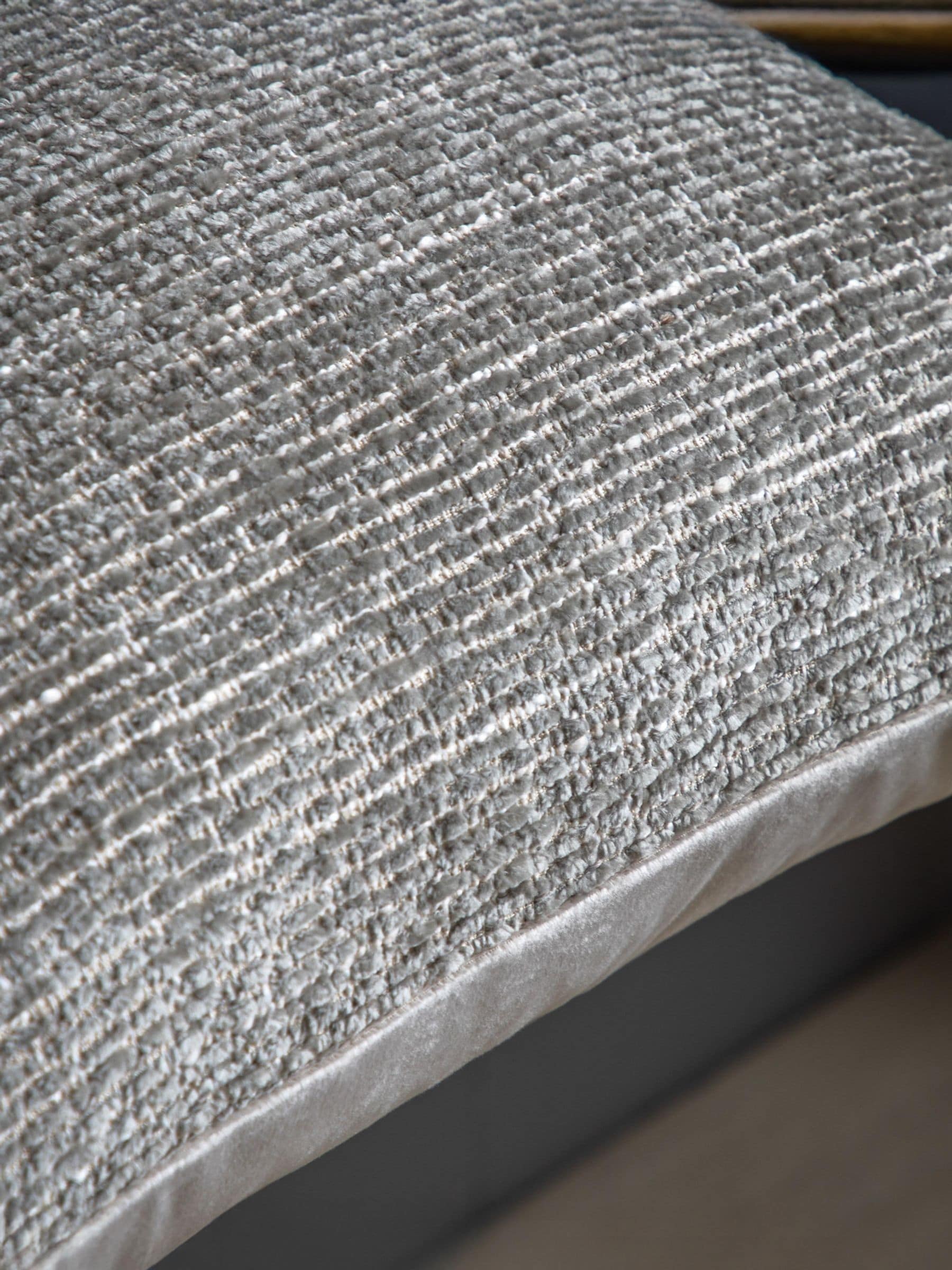 Gallery Home neutral chenille cushion 55cm, imported from the UK