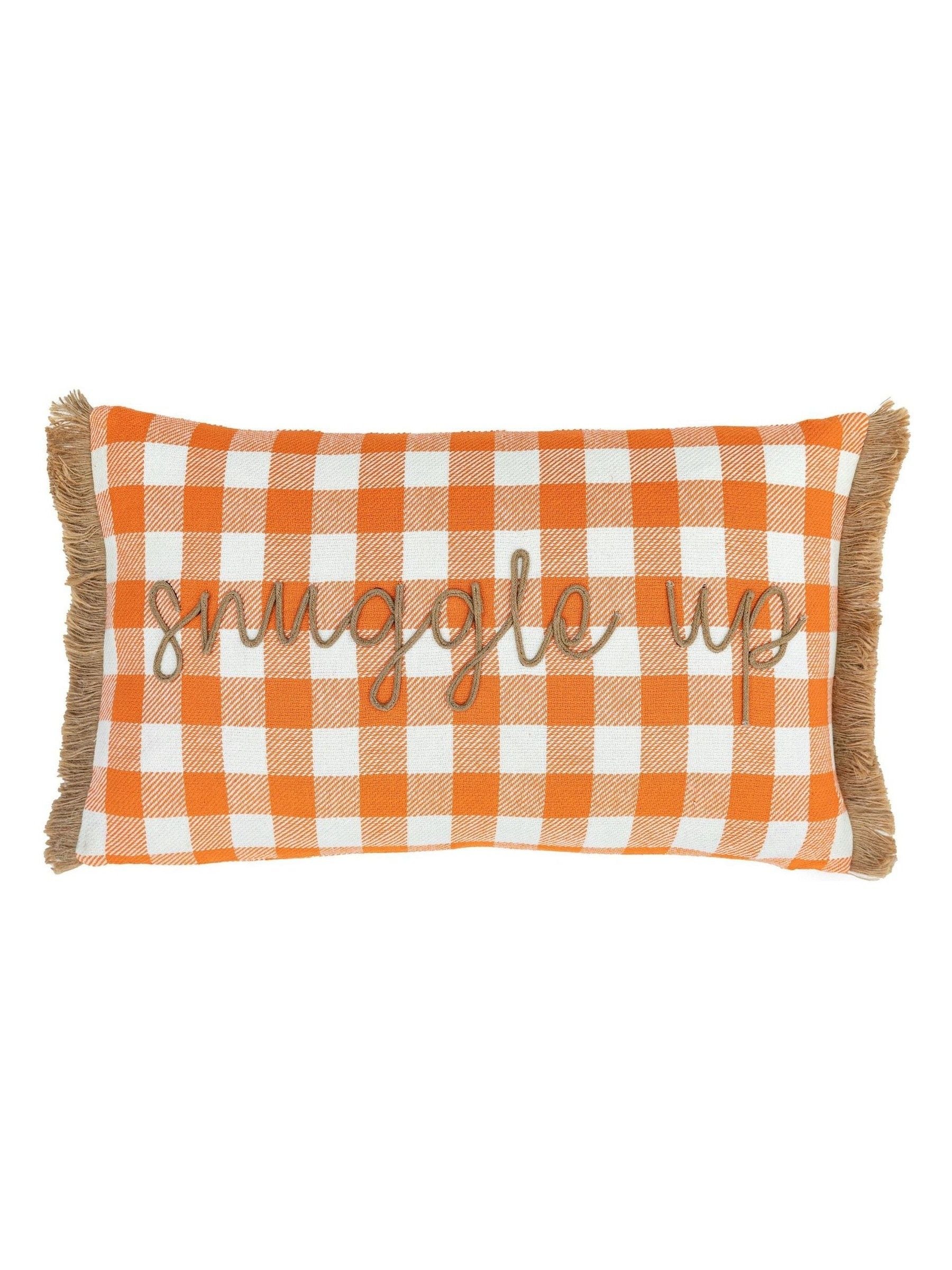 Gallery Home orange embroidered cushion 30x50cm, UK version