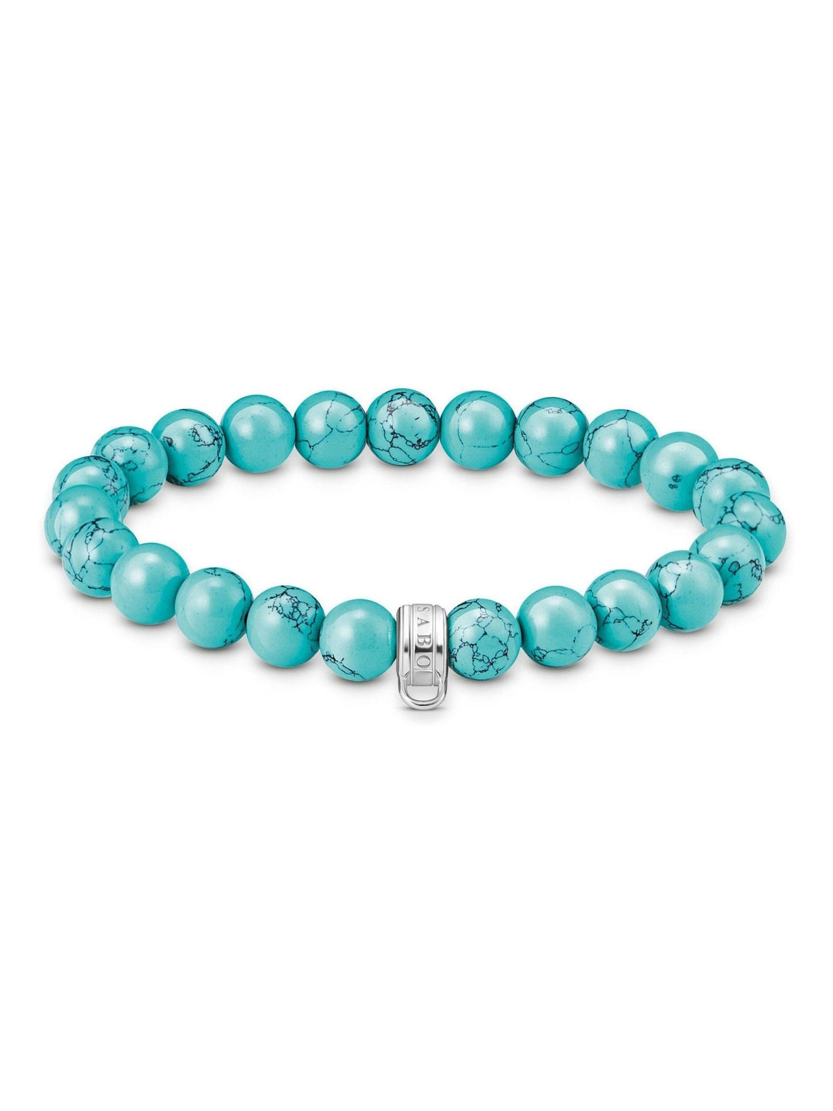 Thomas Sabo turquoise imitation bead bracelet 15-19cm (British brand)