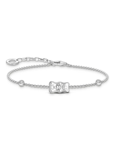 Thomas Sabo x Haribo Bracelet Doré pour Enfants Ton Argent Réglable 16-19 cm
