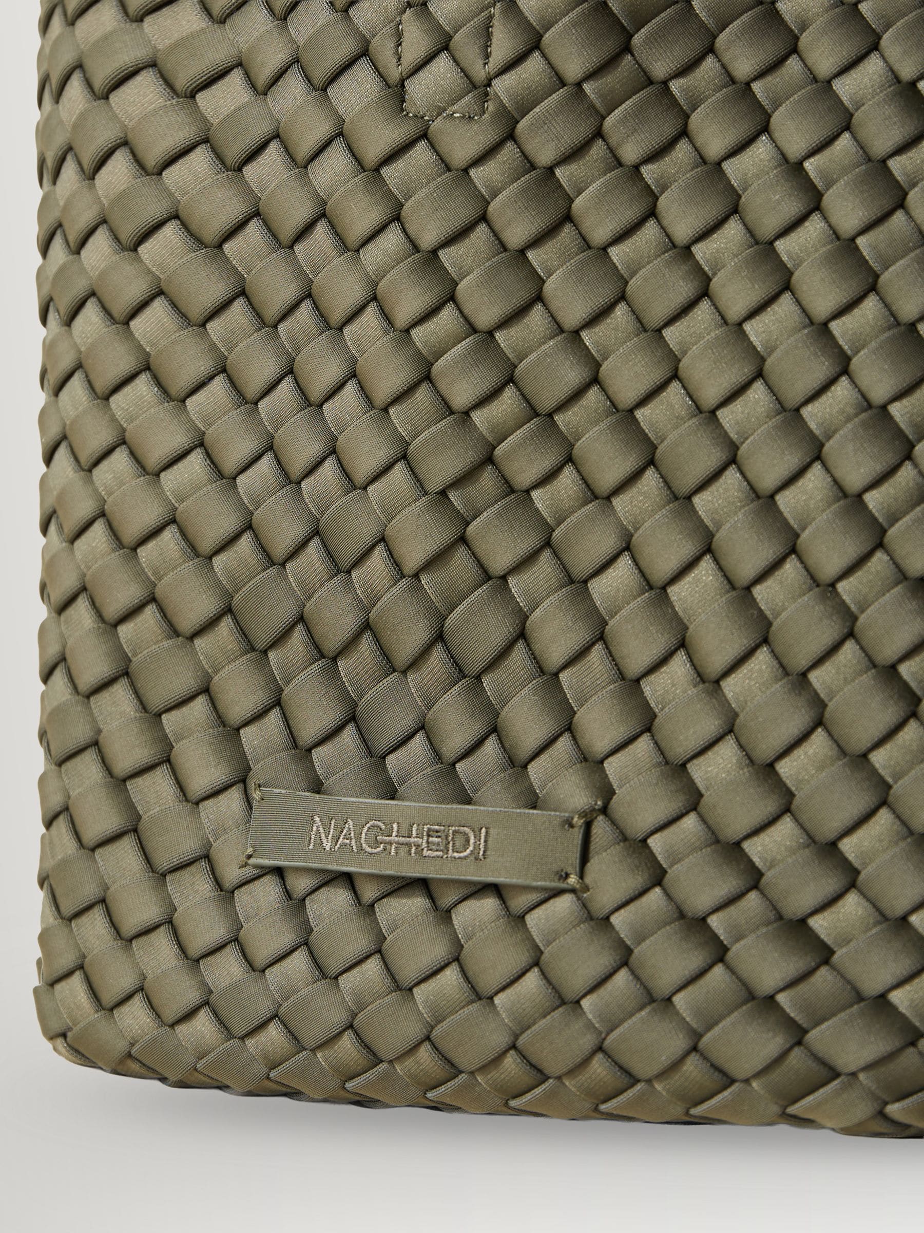 NAGHEDI Green Small ST Barths Tote Bag