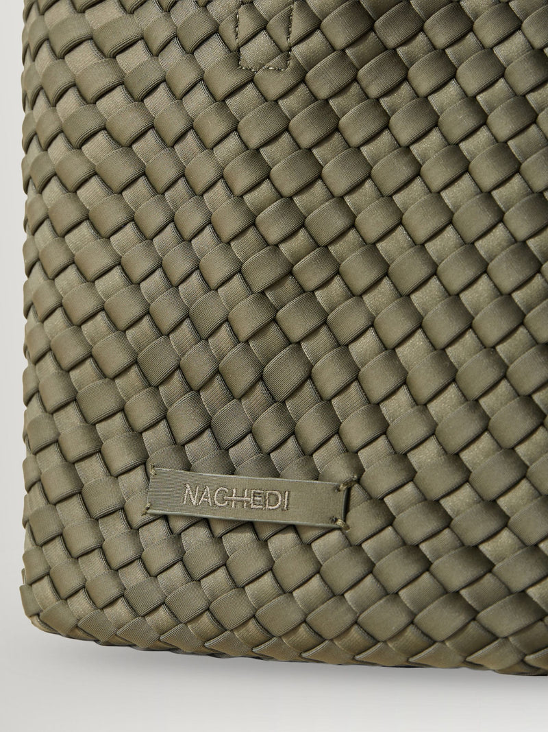 NAGHEDI Green Small ST Barths Tote Bag