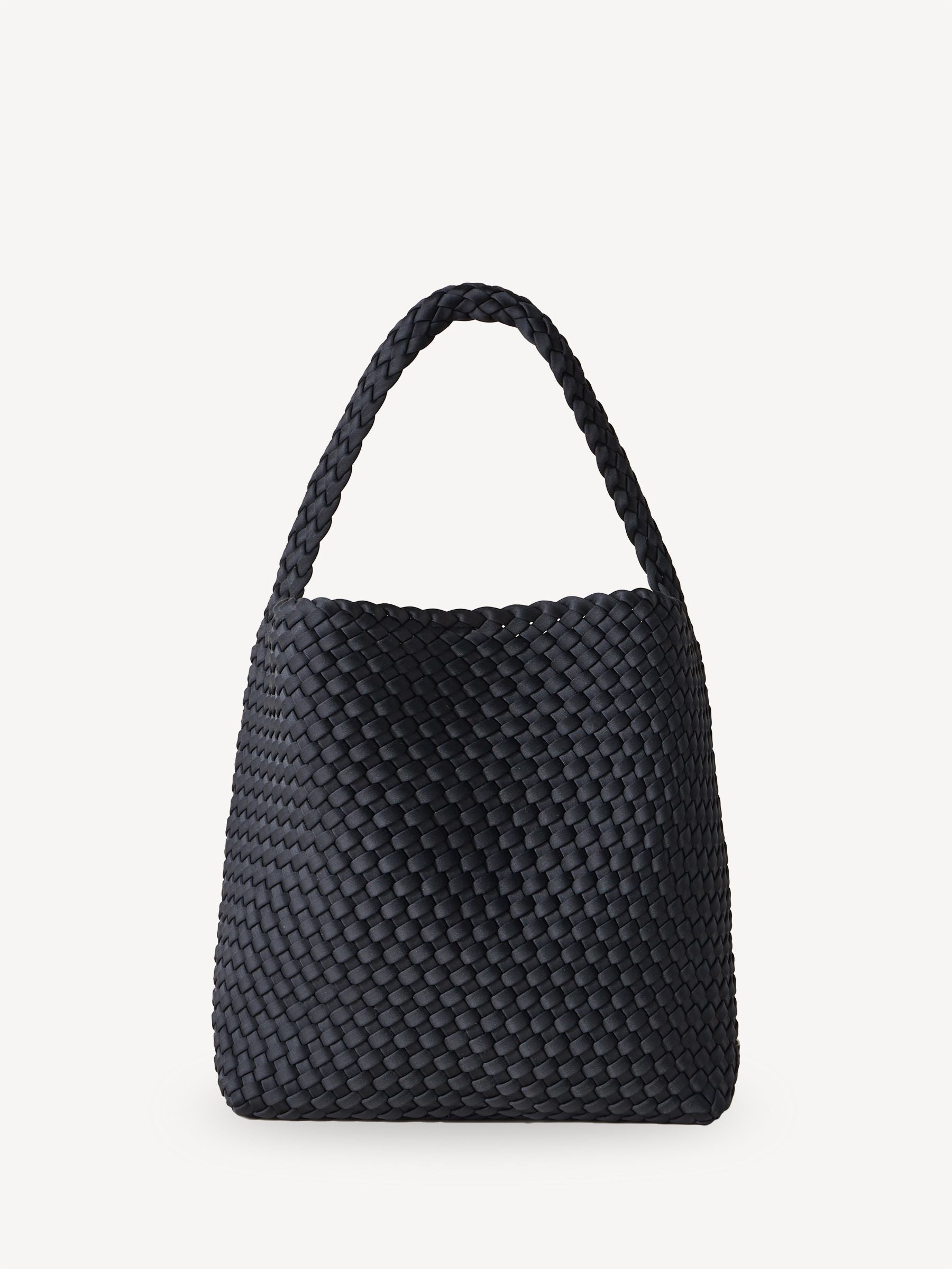 NAGHEDI black medium hobo bag (British brand)
