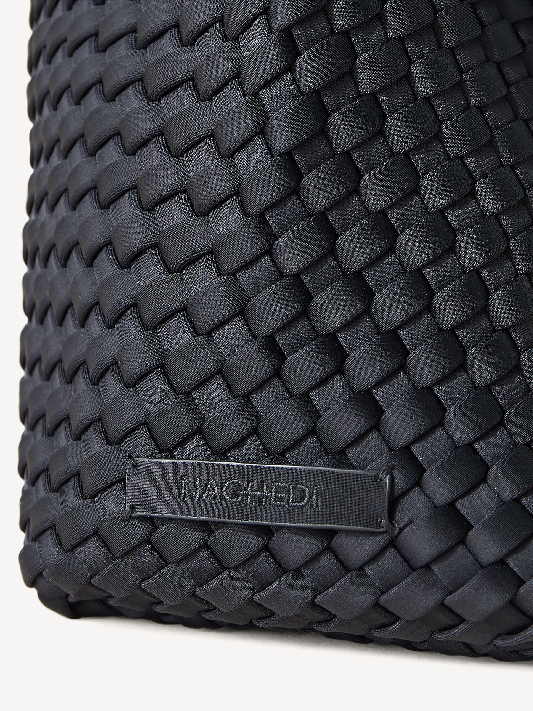 NAGHEDI black medium hobo bag (British brand)