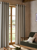 Curtains light natural slub blackout thermal - British product