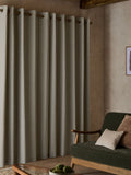 Curtains light natural slub blackout thermal - British product