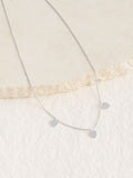 Silver tone sterling heart charm necklace (British brand)