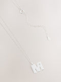 Sterling Initial Necklace Silver Tone - British product