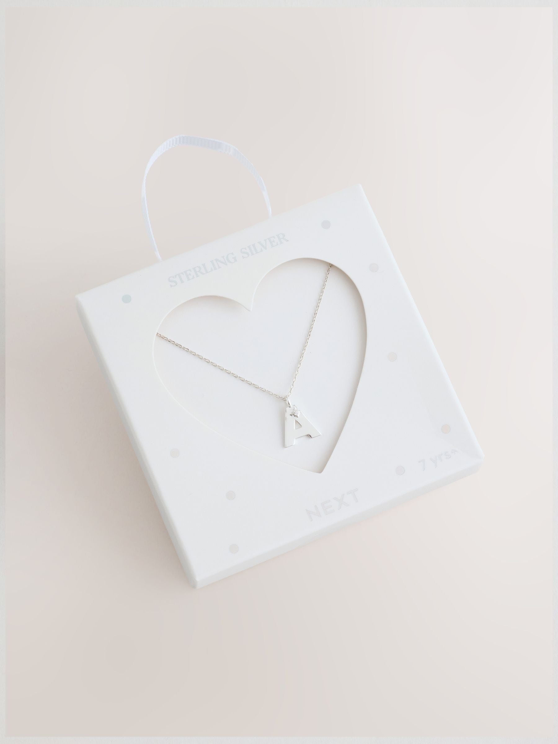 Sterling Initial Necklace Silver Tone - British product