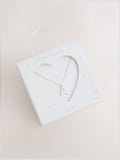 Sterling Initial Necklace Silver Tone - British product