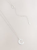 Sterling Initial Necklace Silver Tone - British product