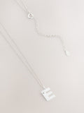 Sterling Initial Necklace Silver Tone - British product