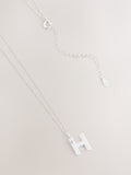 Sterling Initial Necklace Silver Tone - British product