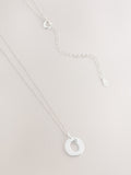 Sterling Initial Necklace Silver Tone - British product