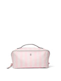 Victoria's Secret Heritage Stripe Pink Makeup Bags 3 Piece