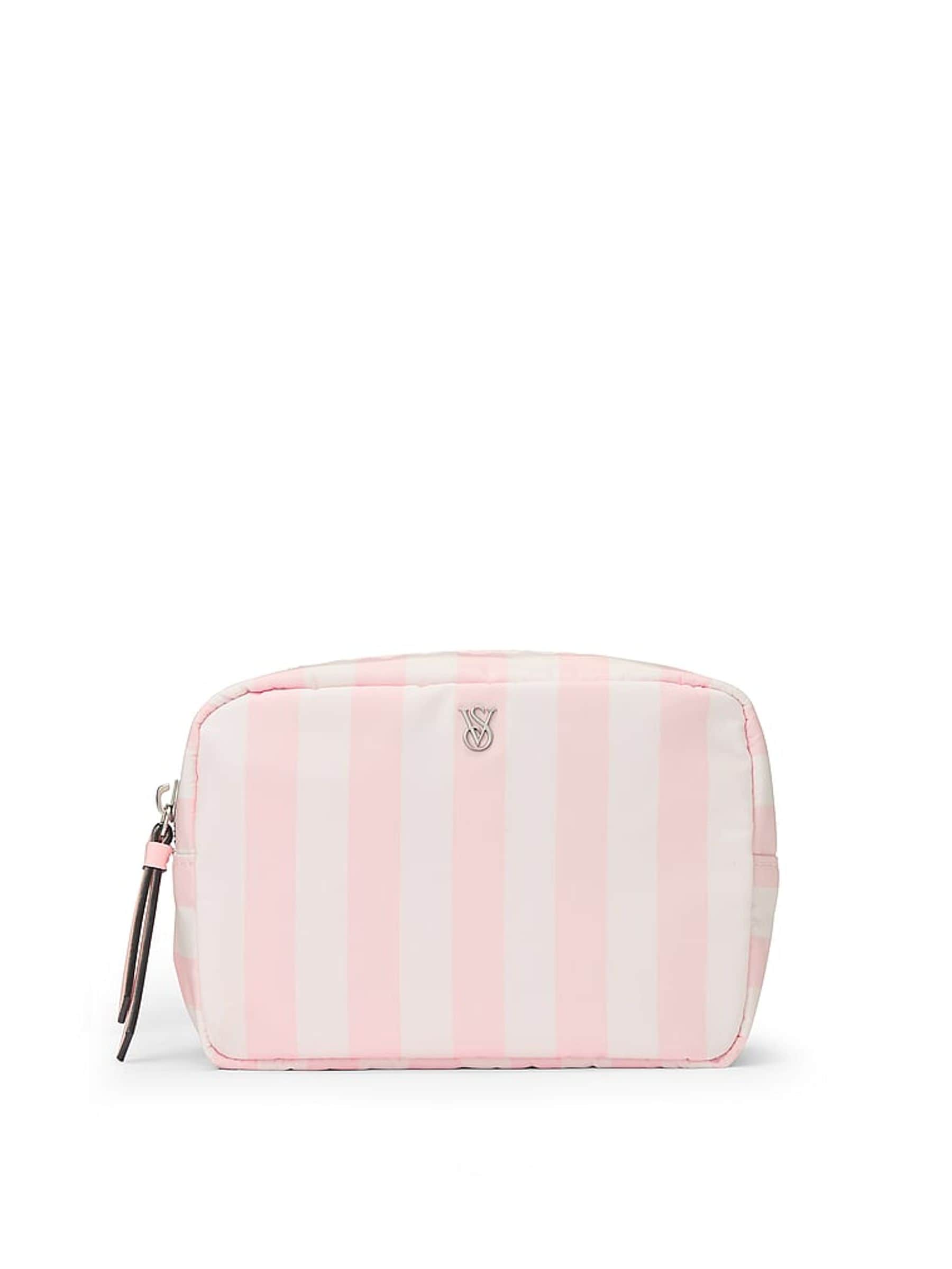Victoria's Secret makeup pouch Heritage Stripe Pink - British product