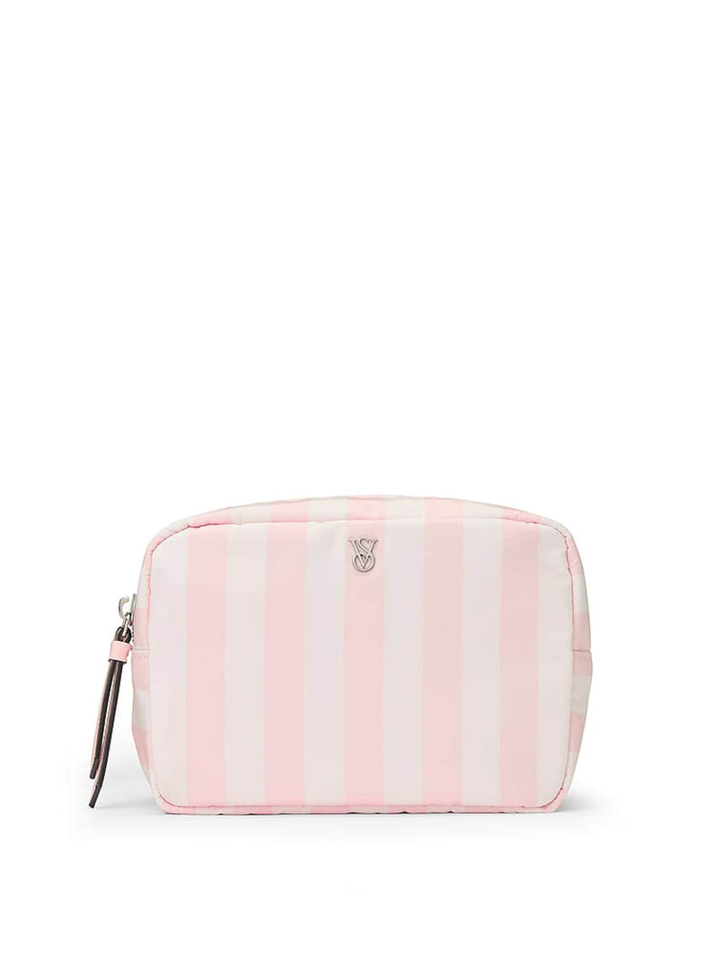 Victoria's Secret makeup pouch Heritage Stripe Pink - British product