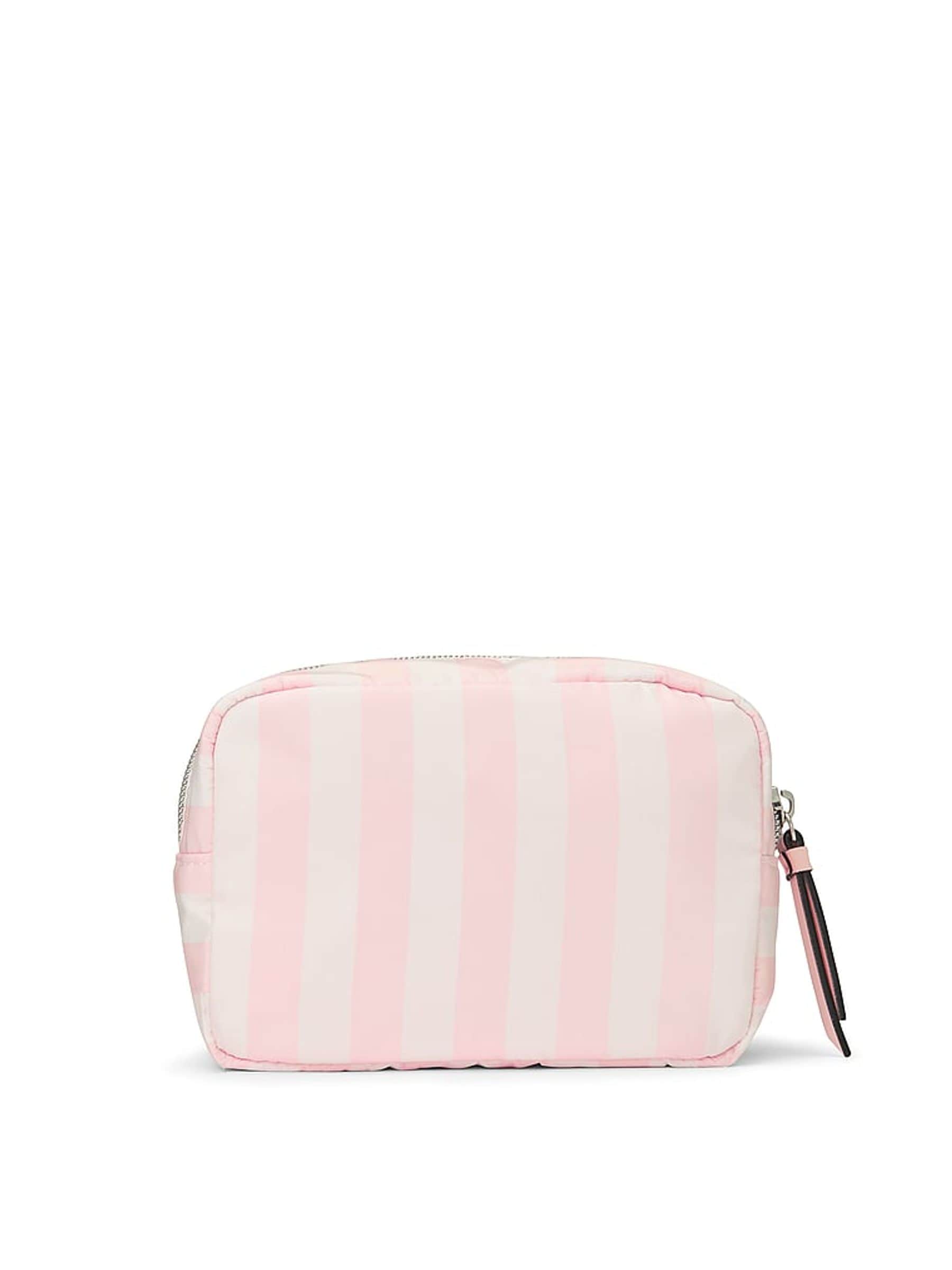 Victoria's Secret makeup pouch Heritage Stripe Pink - British product