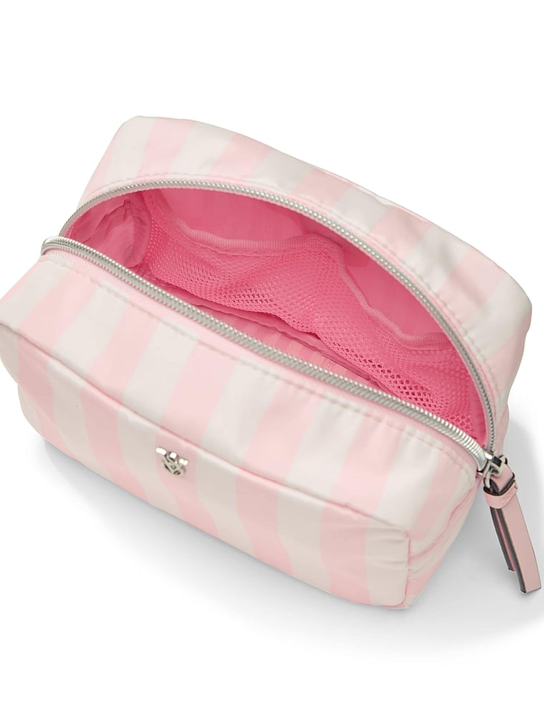 Victoria's Secret makeup pouch Heritage Stripe Pink - British product