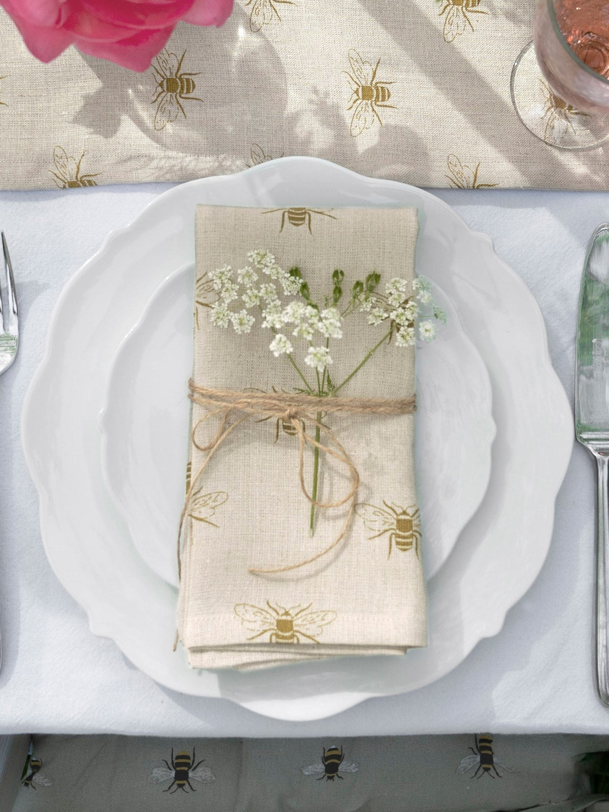 Sophie Allport bee print napkins set of 4 (British brand)