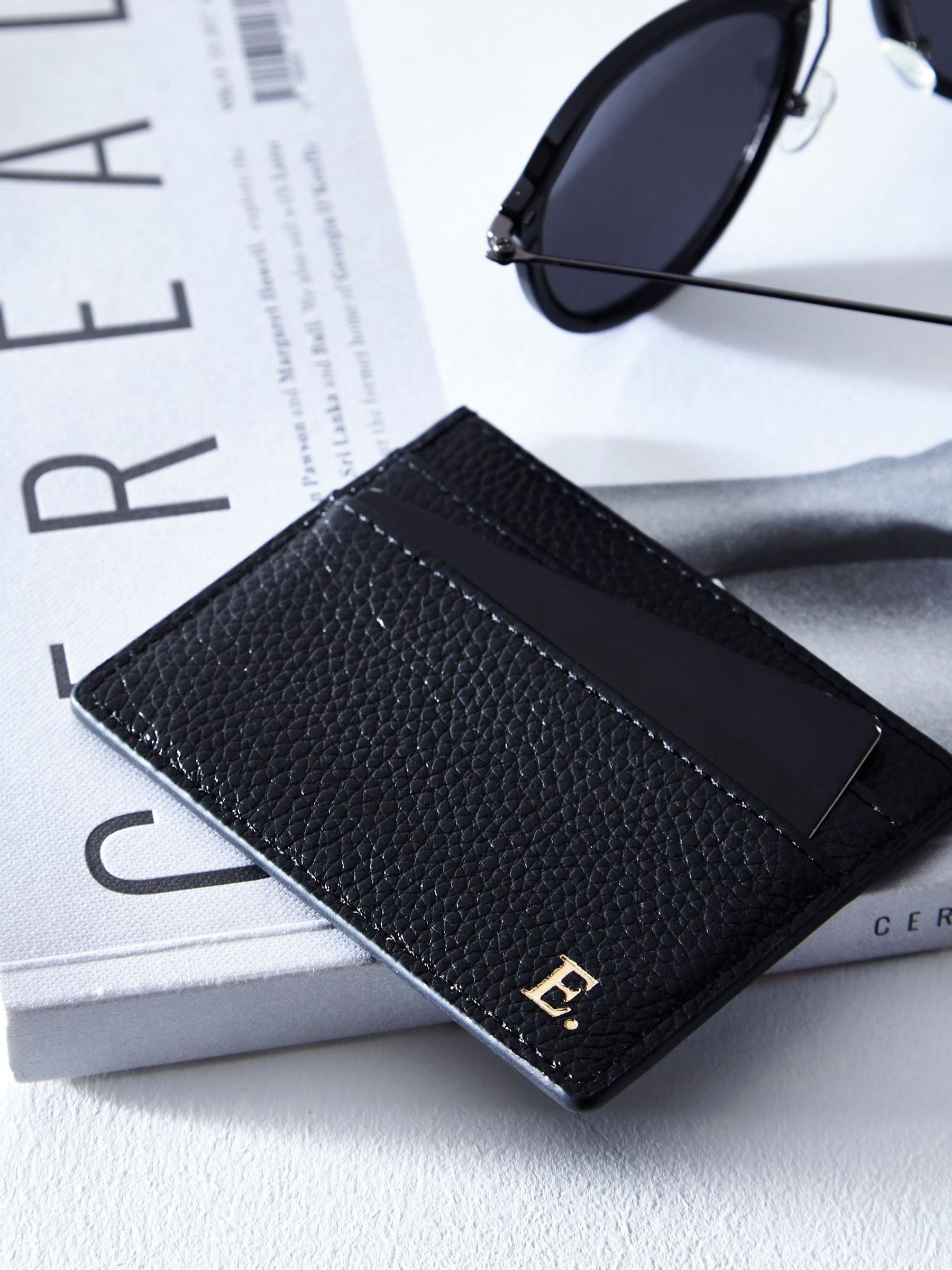 Koko Blossom personalised leather card holder (British brand)