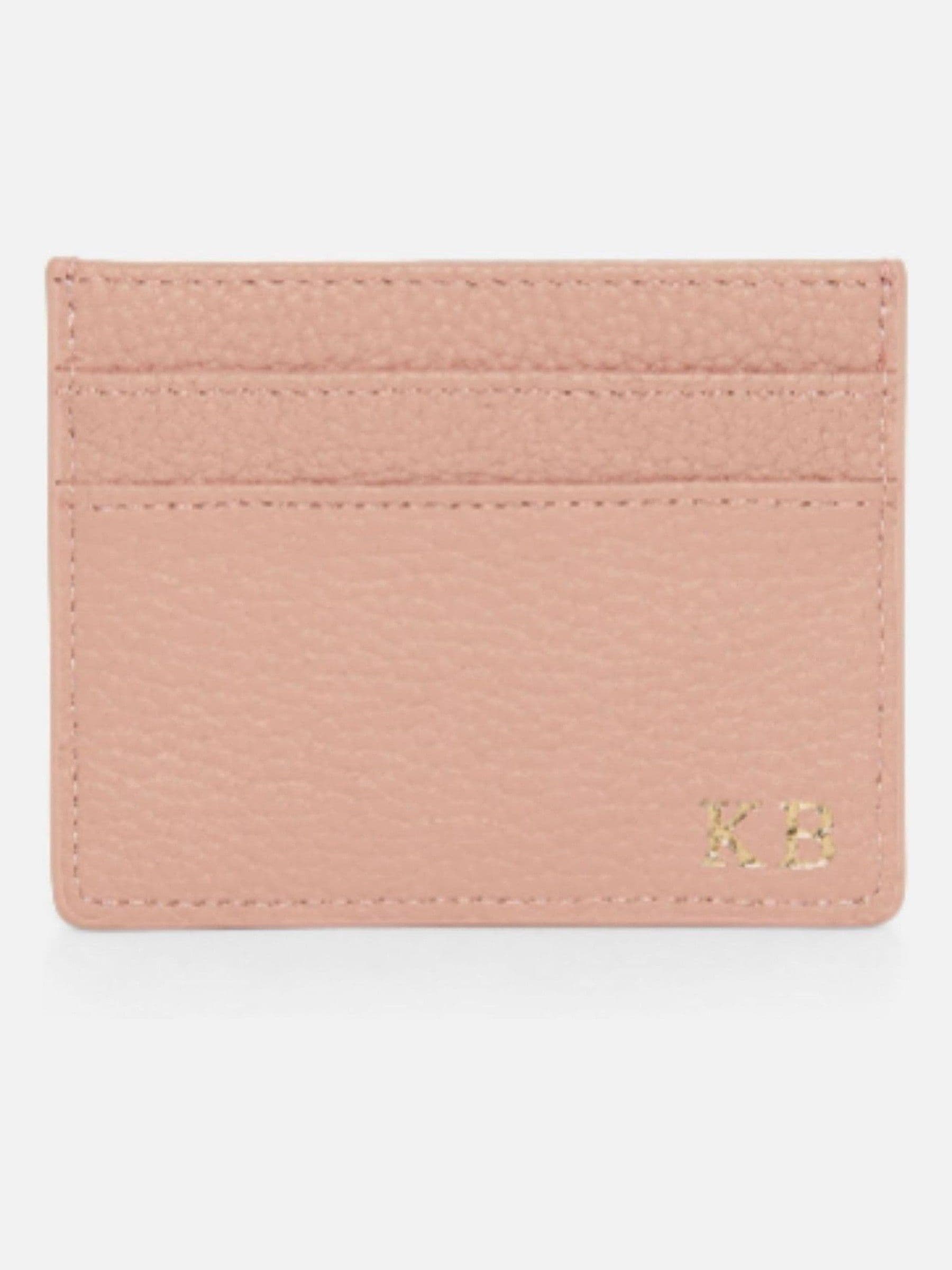 Koko Blossom personalised leather card holder (British brand)