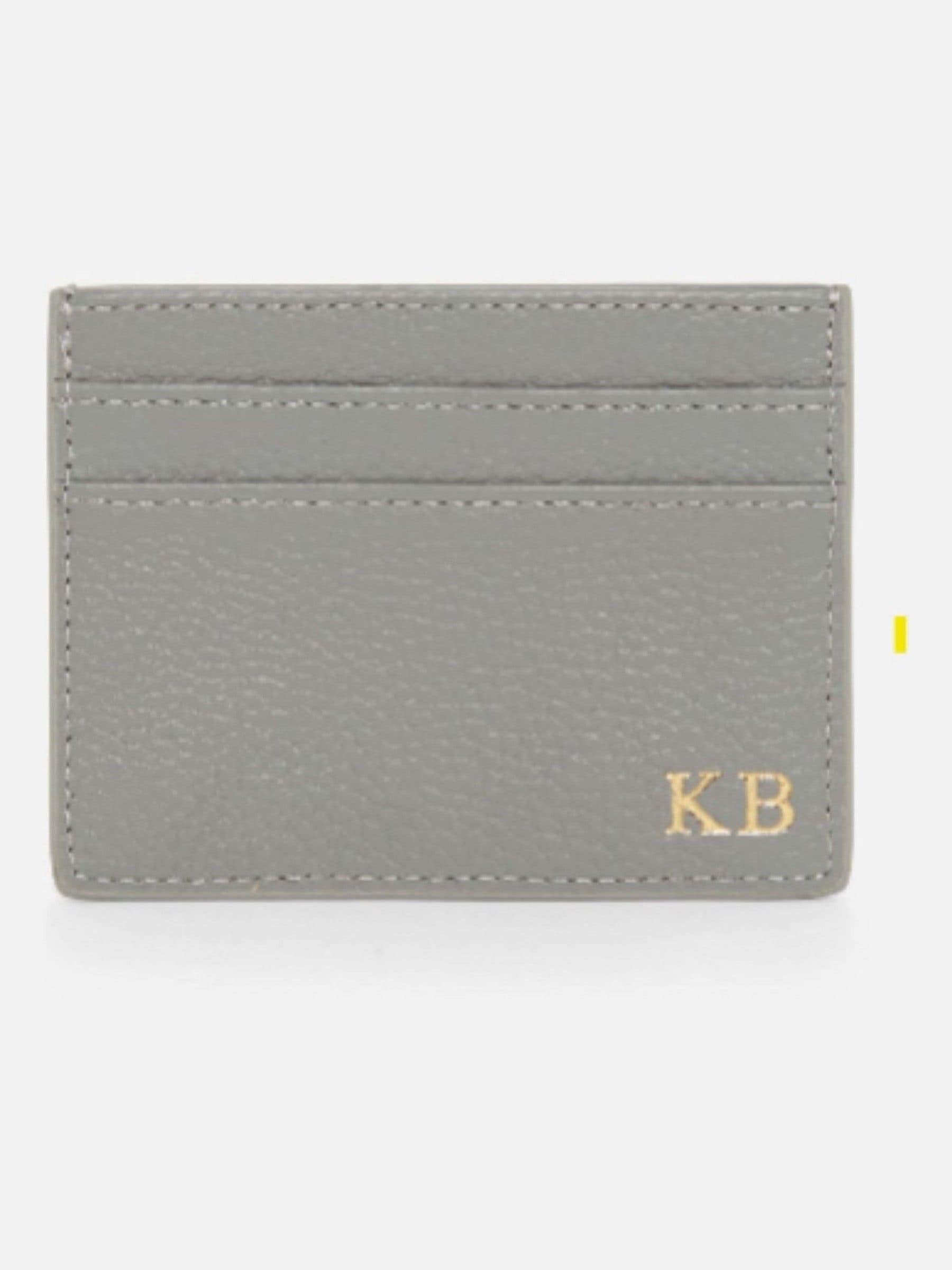 Koko Blossom personalised leather card holder (British brand)