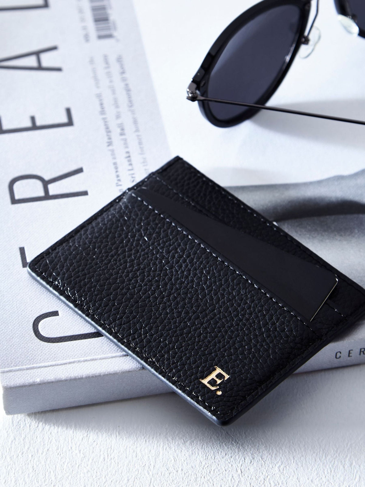 Koko Blossom personalised leather card holder (British brand)