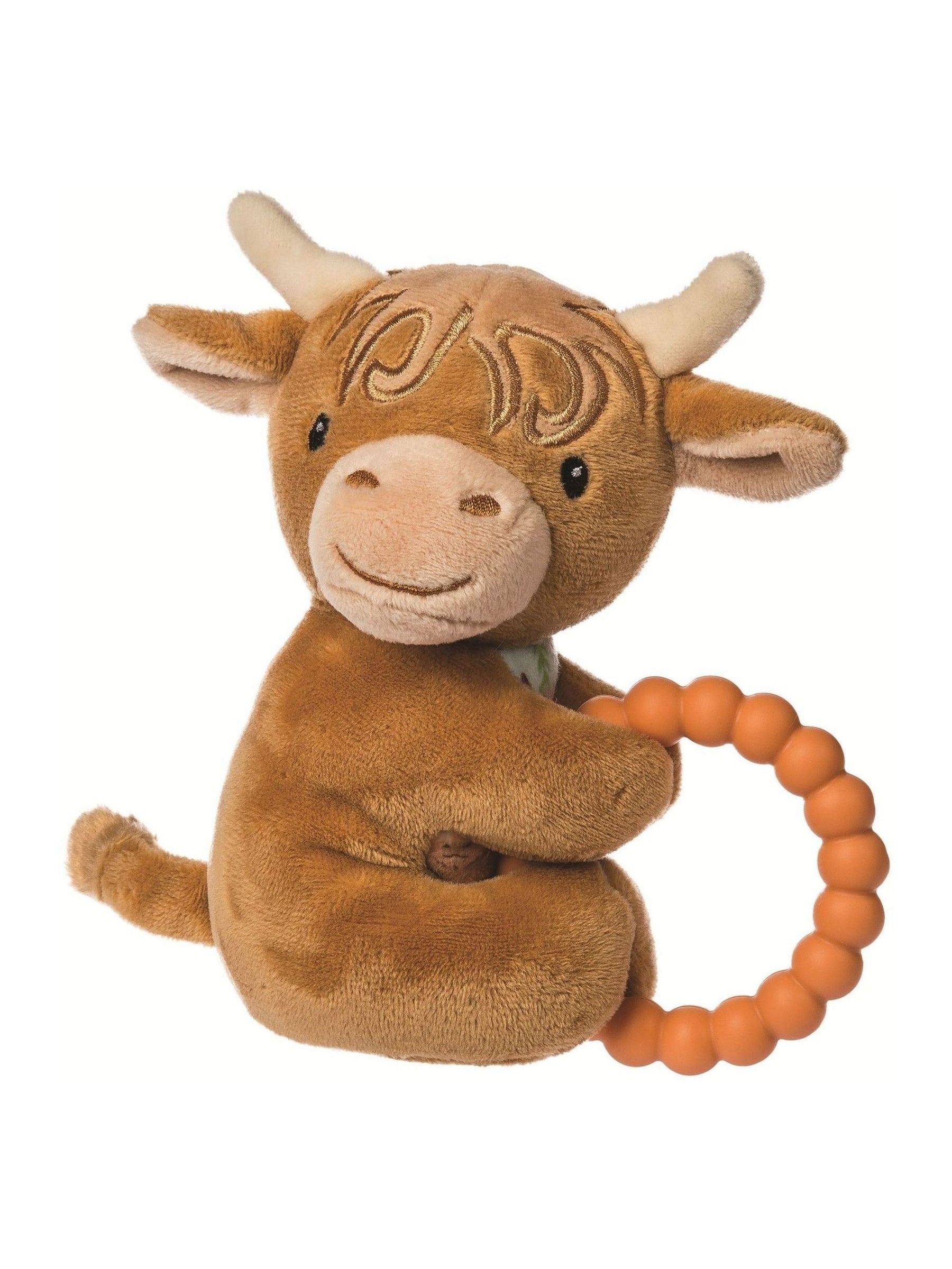 Aurora World Hetty Highland Cow rattle 10cm (British brand)