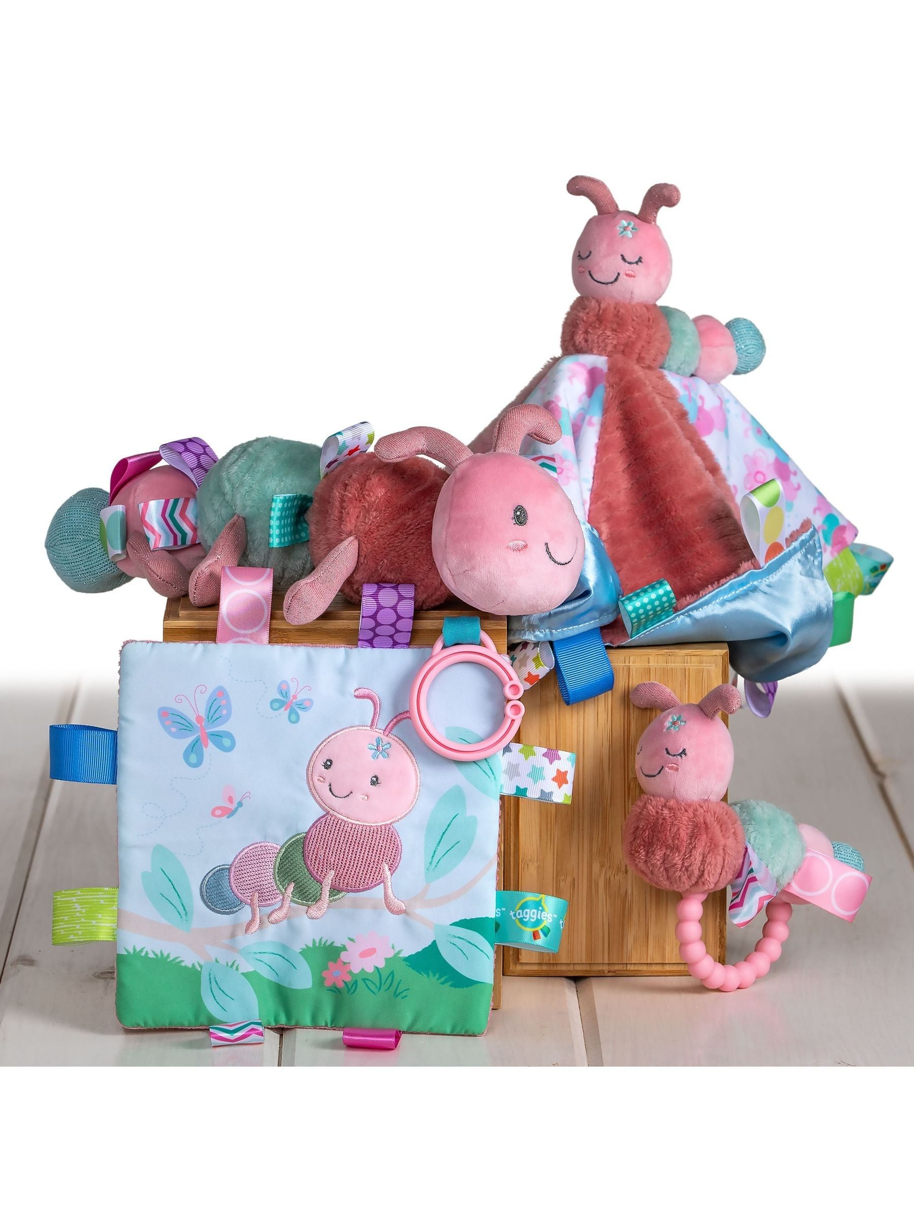 Mary Meyer Taggies Camilla Caterpillar rattle, imported from the UK