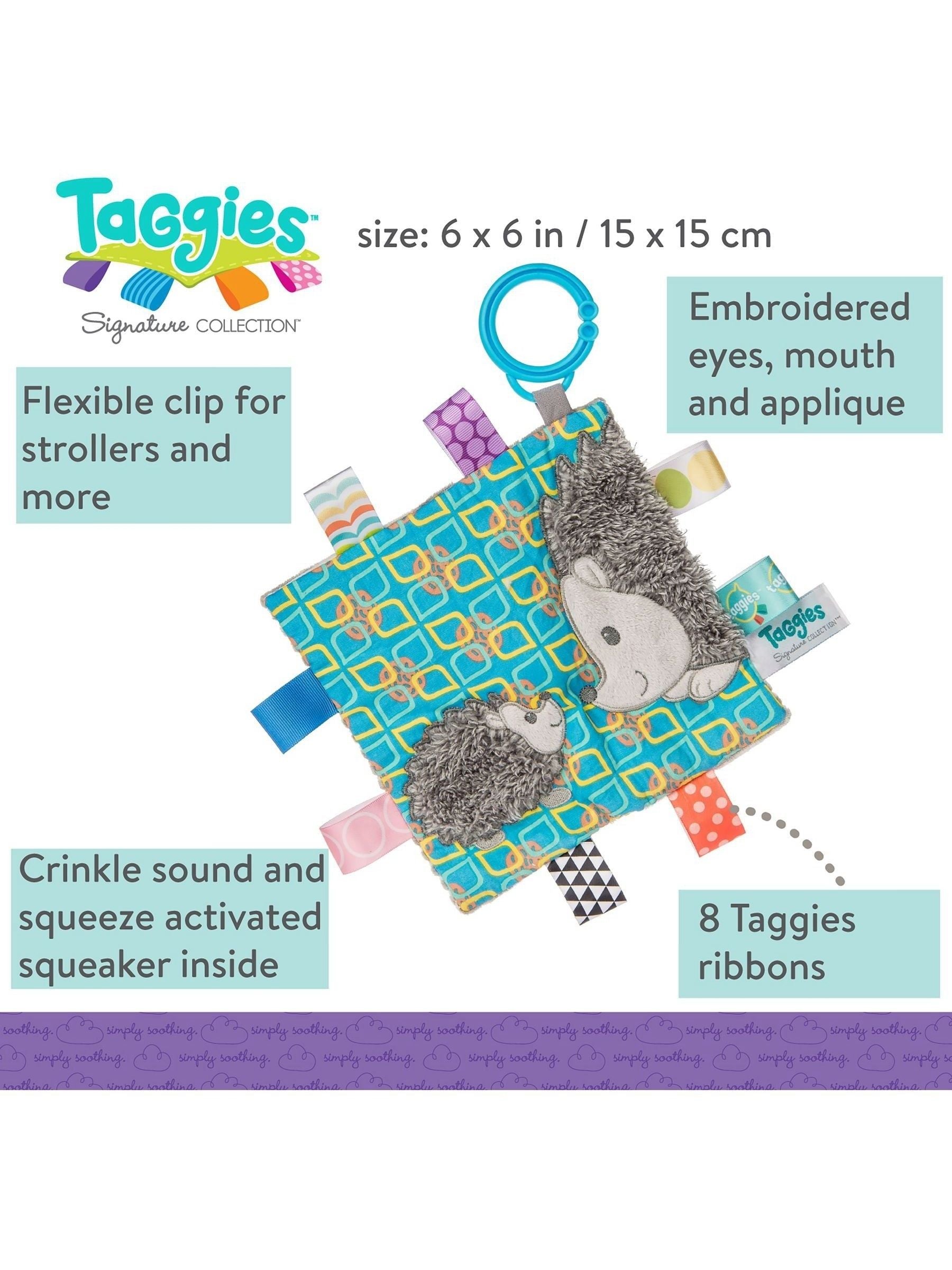 Mary Meyer Taggies Heather Hedgehog crinkle toy, imported from the UK