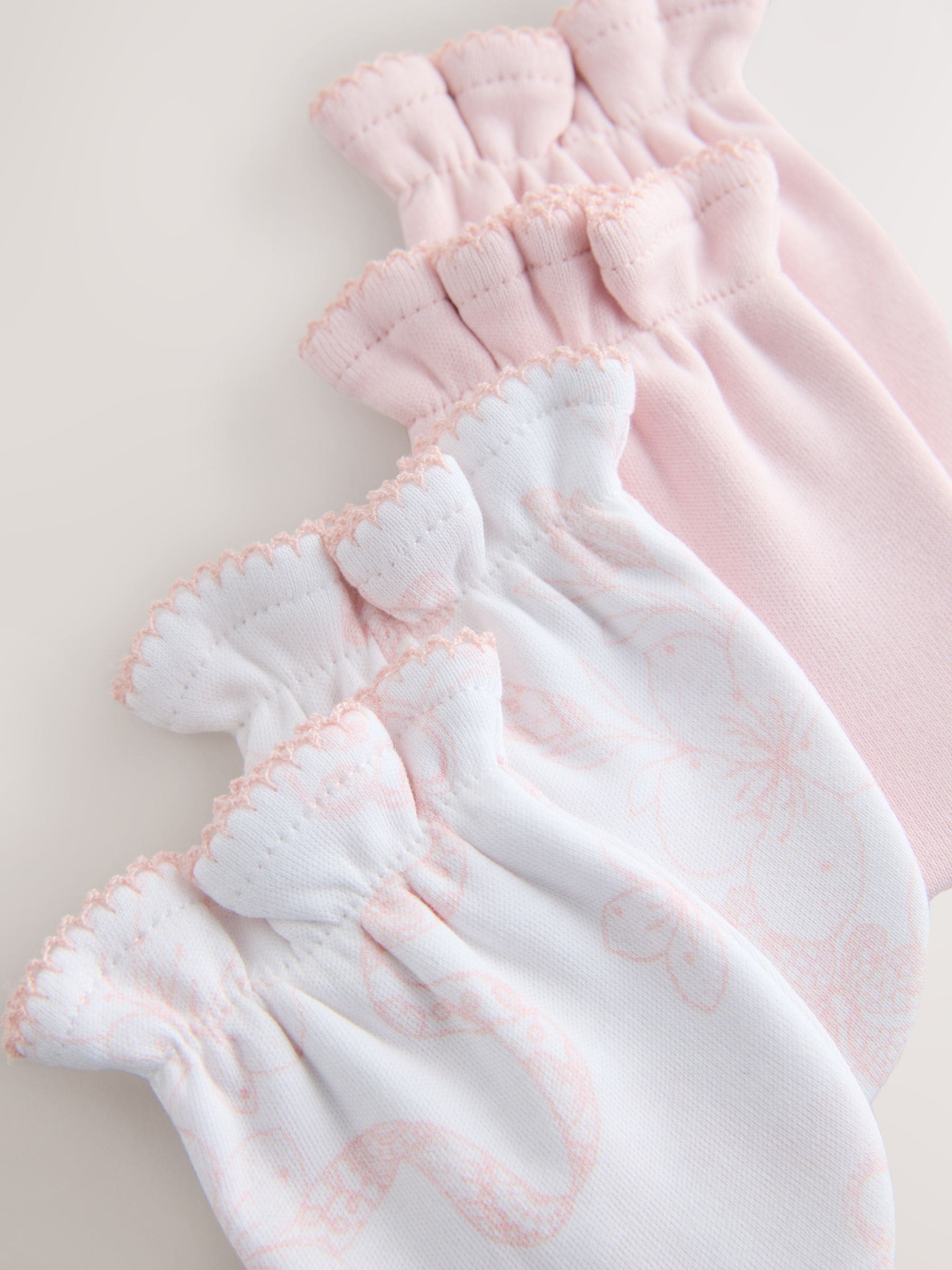 Baker by Ted Baker pink and white mittens 2 pack (British brand)