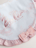 Baker by Ted Baker pink baby bibs with ruffle trim, UK version
