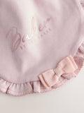 Baker by Ted Baker pink baby bibs with ruffle trim, UK version