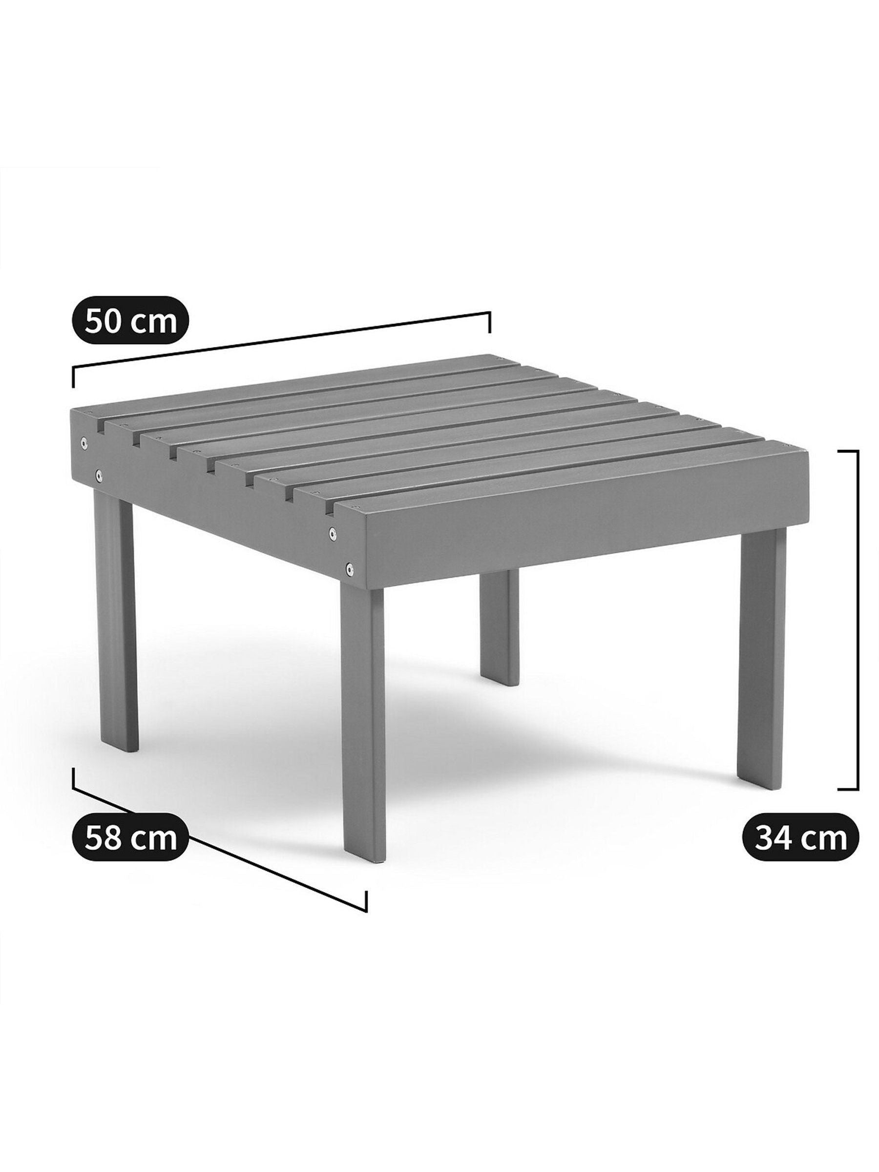 La Redoute Zeda footrest side table 34cm, imported from the UK