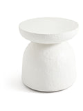 La Redoute Intérieurs Ecru Muimui polyresin garden end table 40cm, imported from the UK