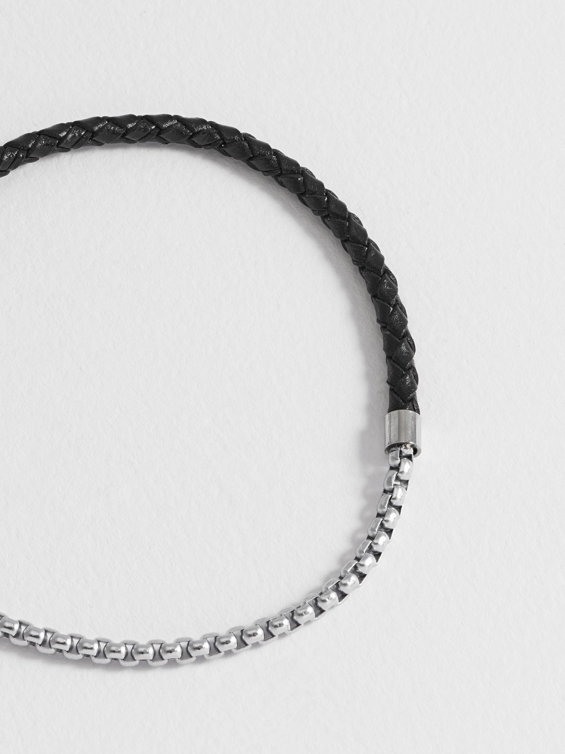 Bartlett London silver tone chain hook bracelet - British product