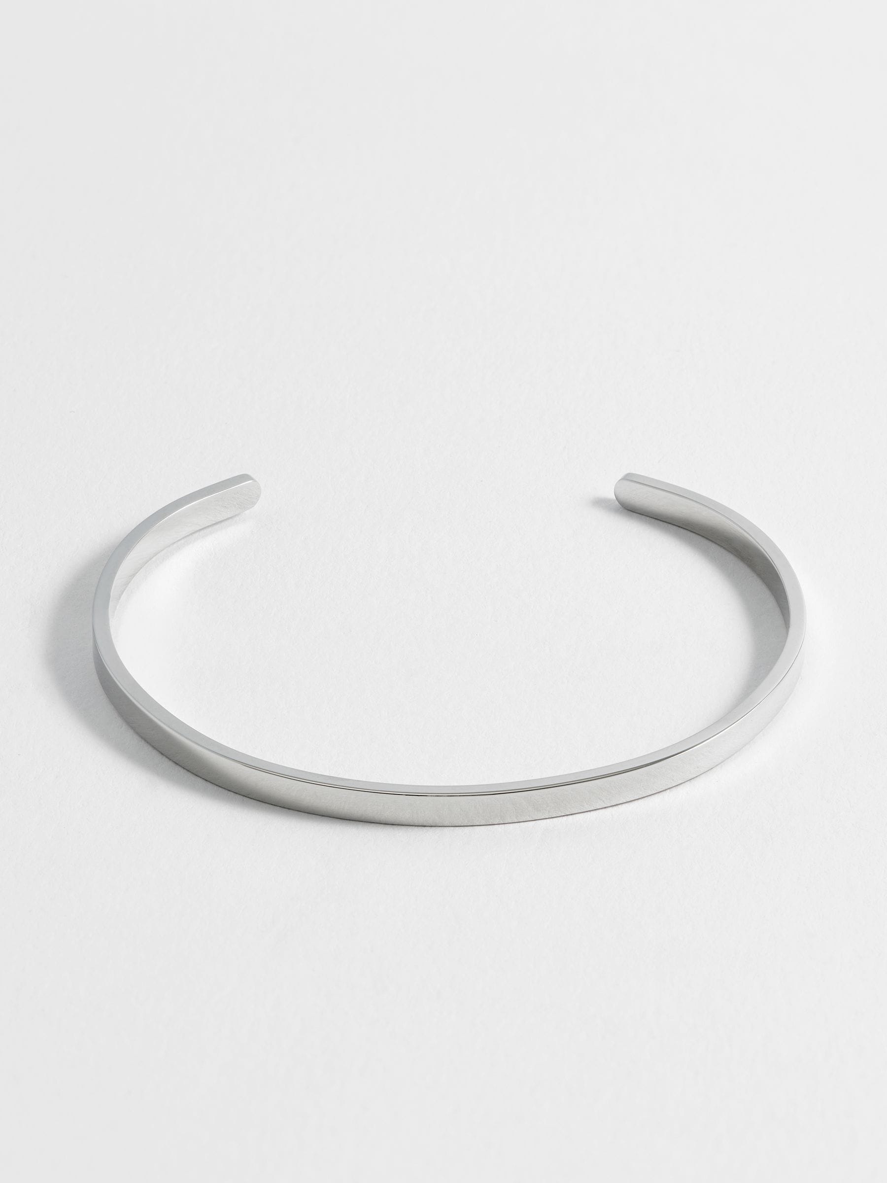 Bartlett silver tone fine bangle - British product