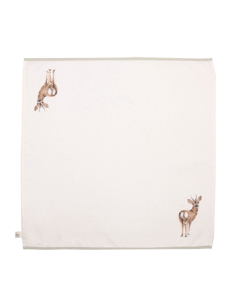 Wrendale set of four animal print fabric napkins - British product
