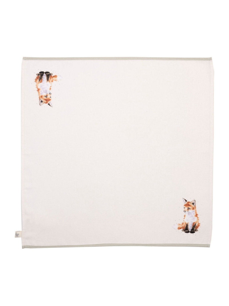 Wrendale set of four animal print fabric napkins - British product