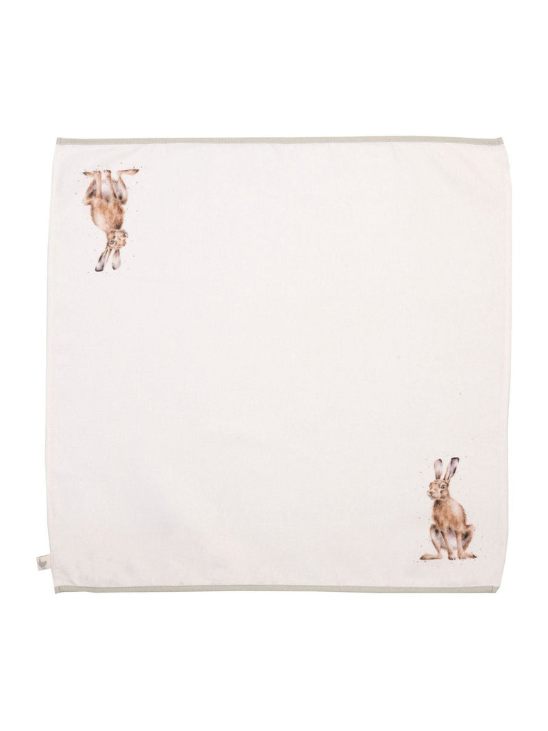Wrendale set of four animal print fabric napkins - British product